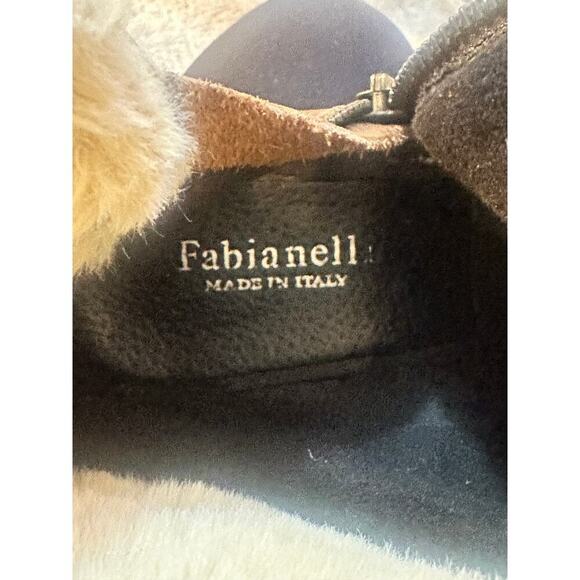 Fabianelli Italy Ltr & Sued Ankle Boots – Size 11 Shearling (Zip Pulls Missing) - Picture 5 of 12